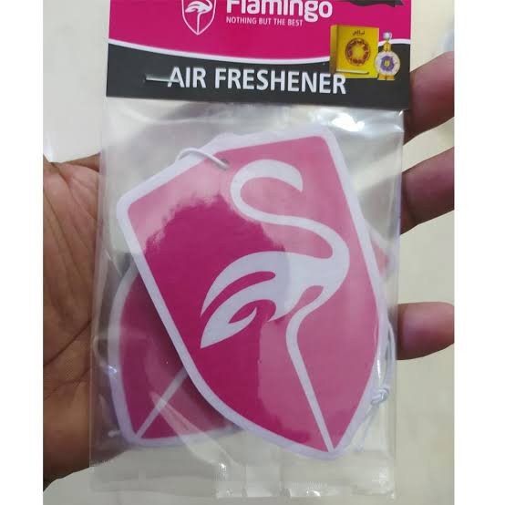 Flamingo hanging air freshener 