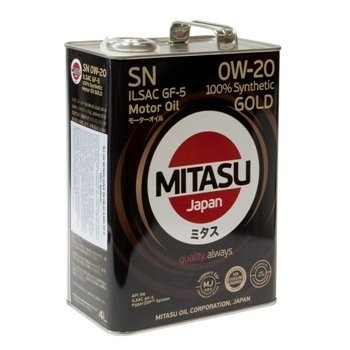 MITASU MJ-102-4 Synthetic motor oil GOLD 0W-20, 4l