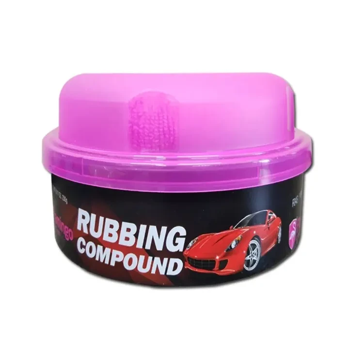 Flamingo Rubbing Compound Cream Polish 230g. For Car, Motorcycle Scratch Remover, Paint Cleaner Polish