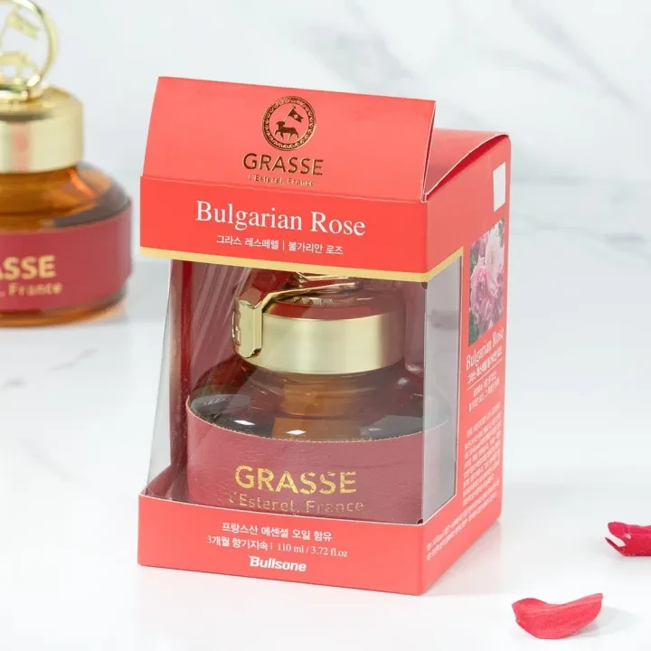 Bullsone Grasse Natural Car Air Fresheners, Luxury (Bulgarian Rose) korean (110ML)