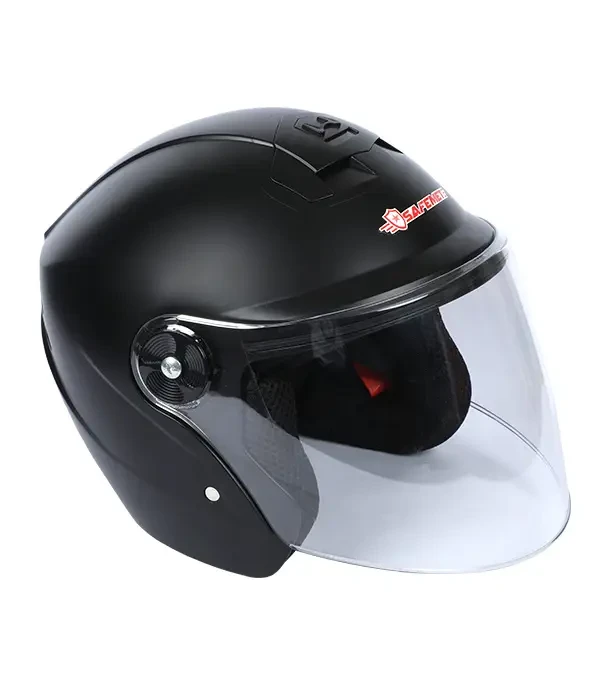 Safemet Half Face Helmet Black