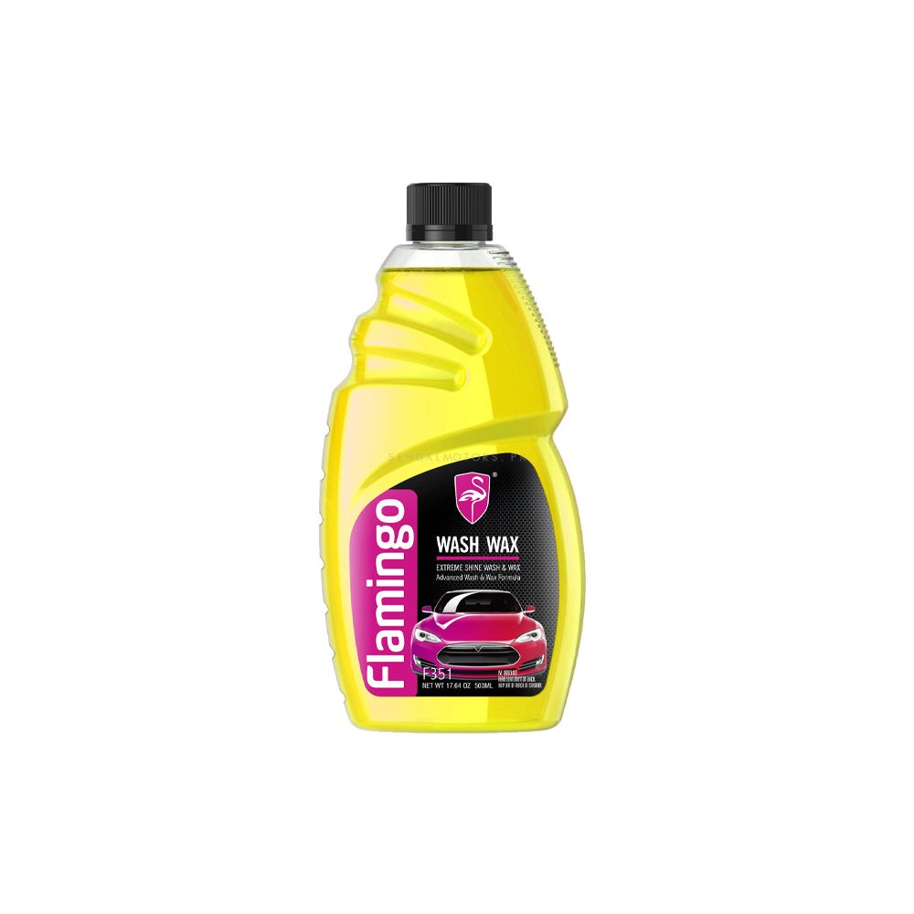 Flamingo Wash Wax (Ultra Shine Wash & Wax) with Advanced Formula � 500ml